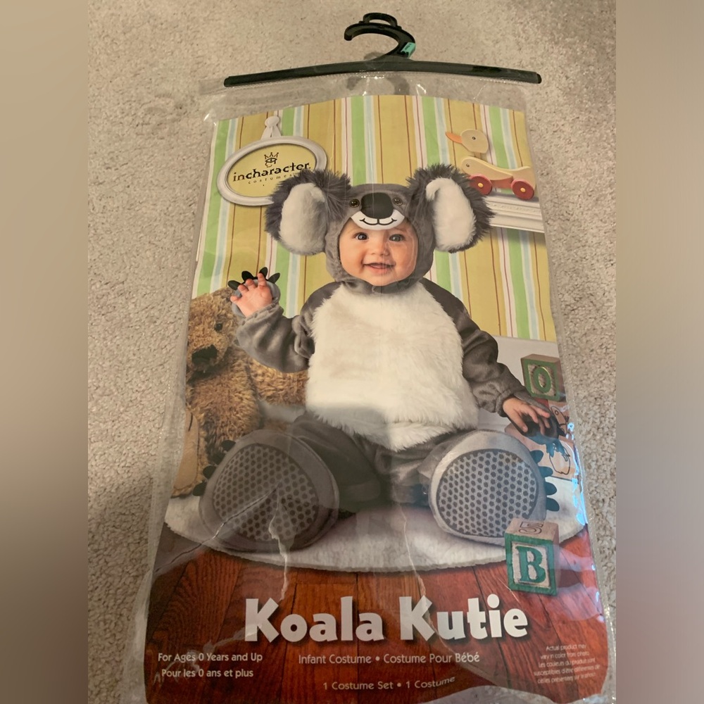 Koala bear costume size 12-18months